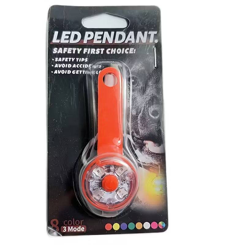 VeiligheidsLamp Hondenhalsband – LED lamp, USB Oplaadbaar, Knipperlicht voor Avondwandelingen