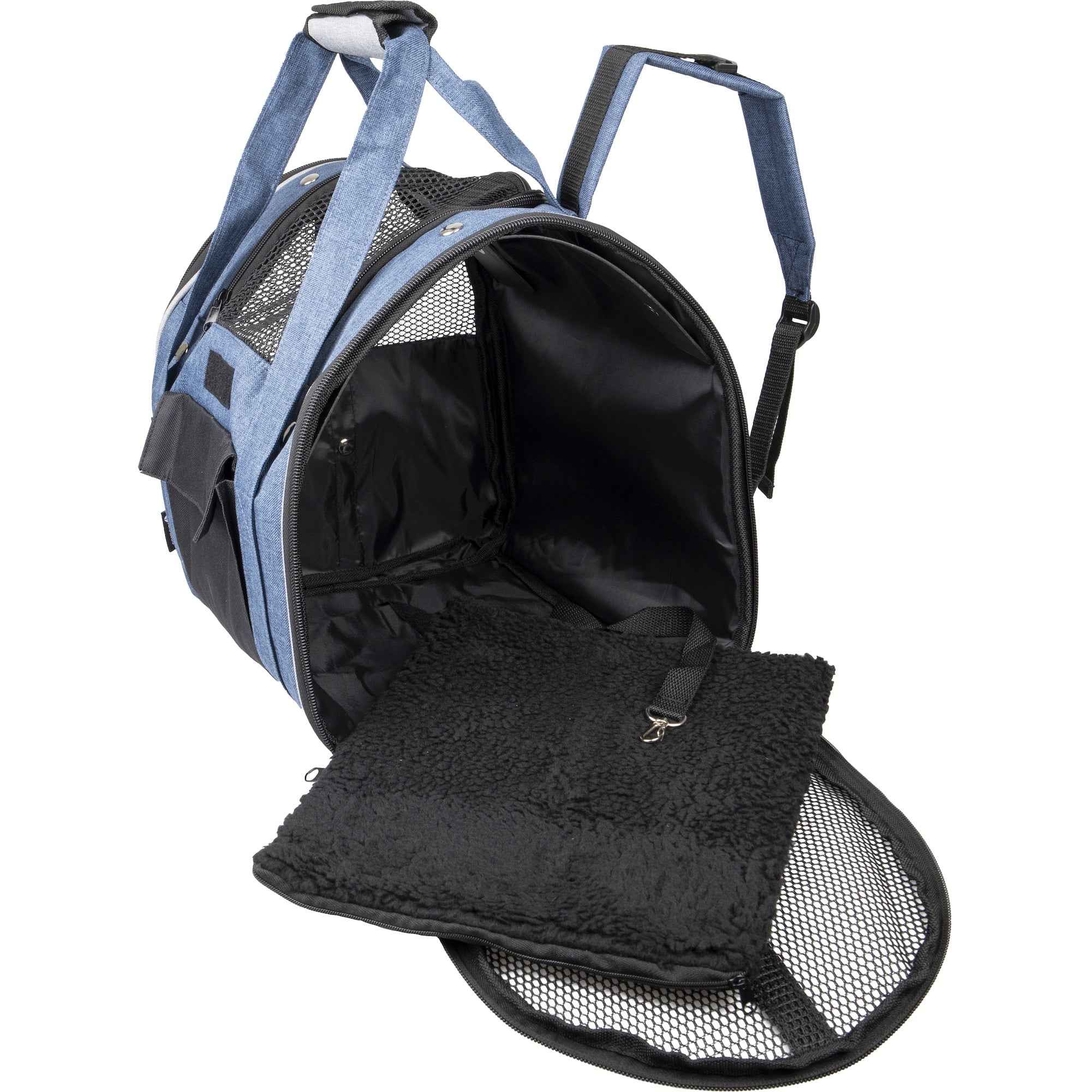 Rugzak Lenie Blauw 36x32x32cm – Comfortabele en stevige huisdierenrugzak