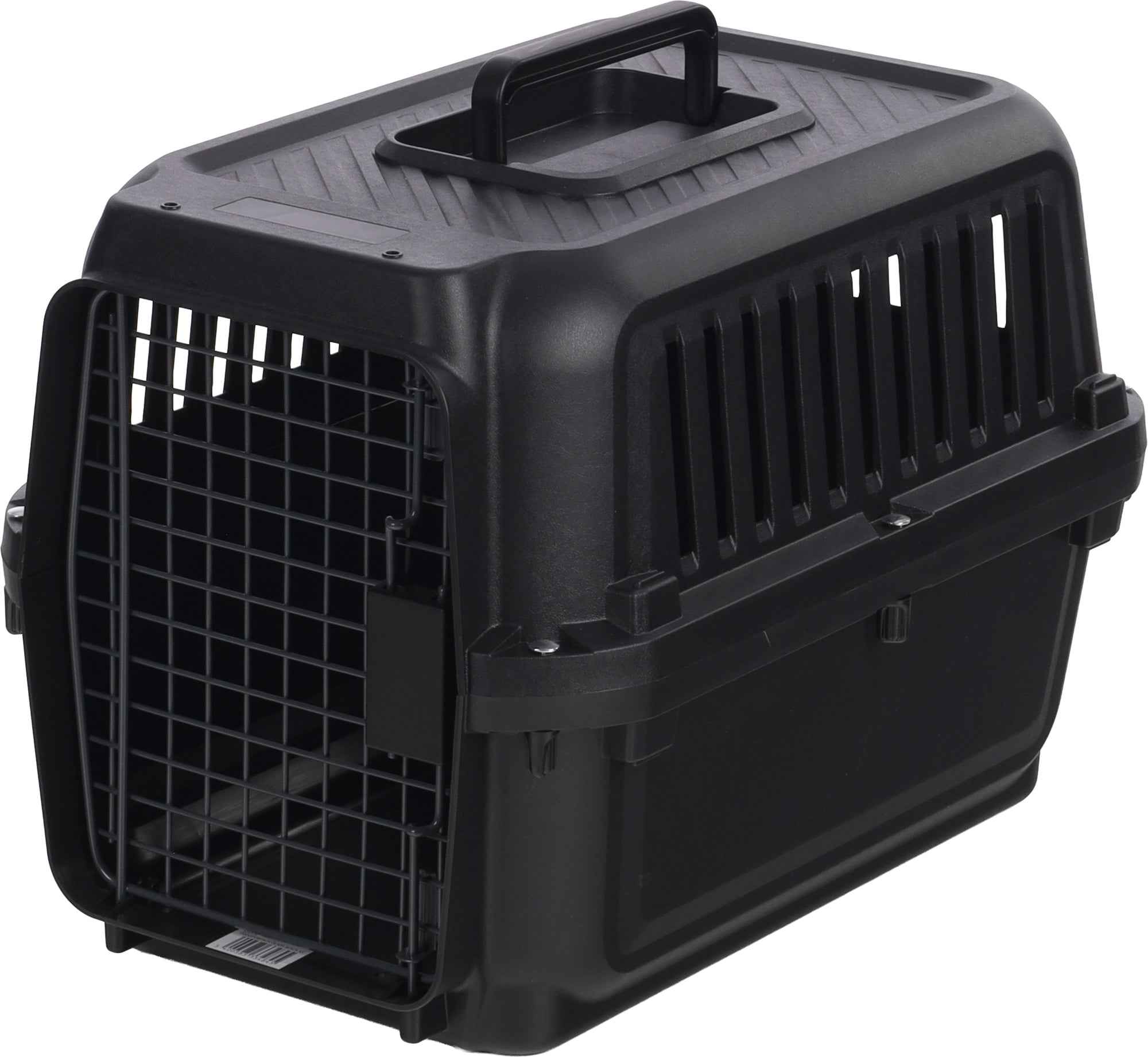 Flamingo Transportkooi Olivia Zwart XS 33,5x50x34,5cm – Draagbare Honden- en Kattenkooi voor Reizen