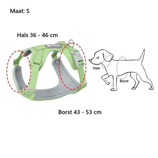 Anti-ontsnapping hondenharnas – Verstelbaar en ademend voor kleine en middelgrote honden in lila