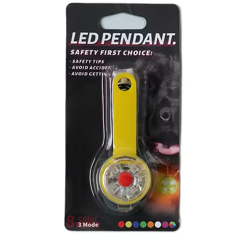 VeiligheidsLamp Hondenhalsband – LED lamp, USB Oplaadbaar, Knipperlicht voor Avondwandelingen