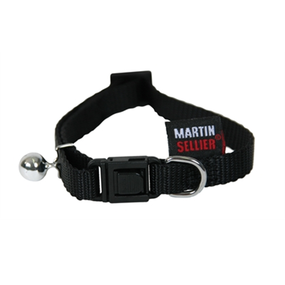 Martin Sellier Nylon Kattenhalsband Roze – Verstelbaar 20-30 cm