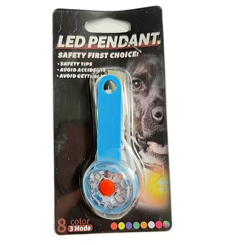 VeiligheidsLamp Hondenhalsband – LED lamp, USB Oplaadbaar, Knipperlicht voor Avondwandelingen