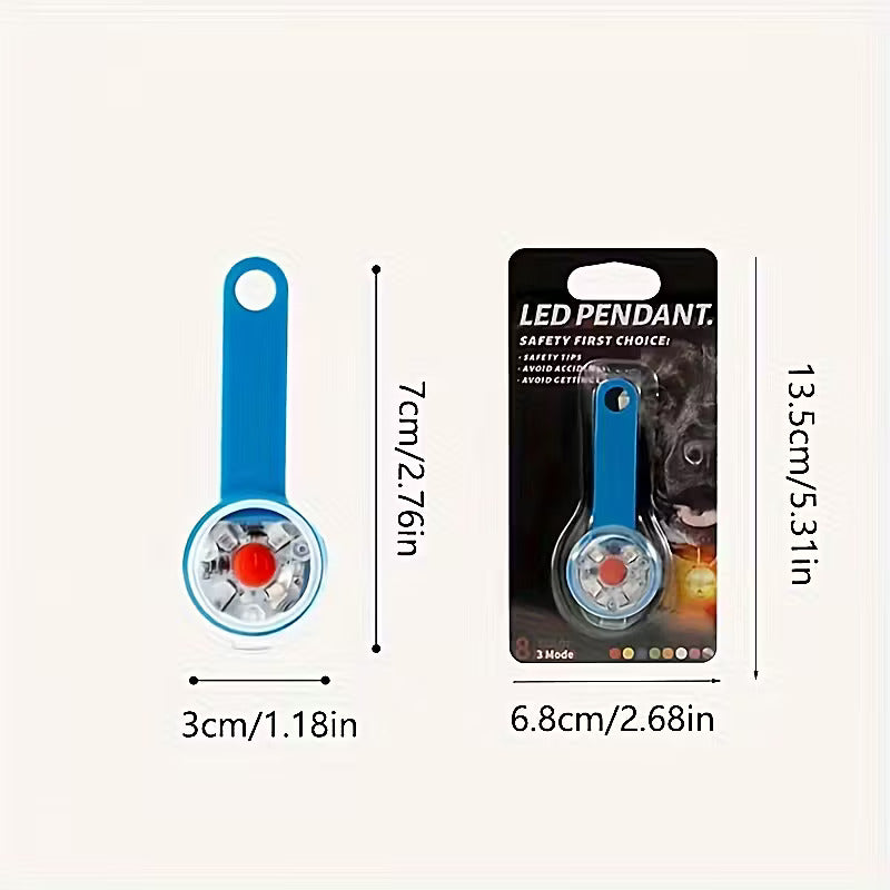 VeiligheidsLamp Hondenhalsband – LED lamp, USB Oplaadbaar, Knipperlicht voor Avondwandelingen
