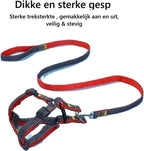2-delige Nylon Harnas en Riem Set - Duurzaam en Verstelbaar voor Honden en Katten