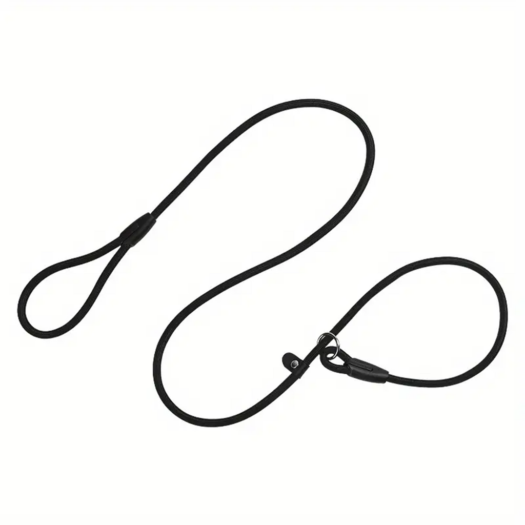 Hondenriem met leren stopper - Sliplijn 140 CM - Lomiza