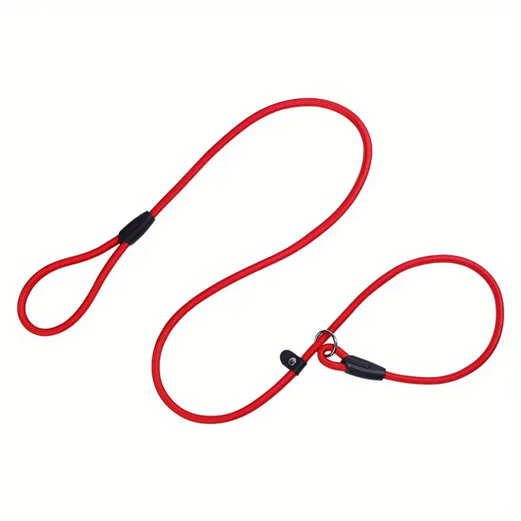 Hondenriem met leren stopper - Sliplijn 140 CM
