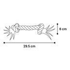 Flamingo Honden speelgoed met knopen - Speelgoed Jack van katoen met 2 knopen - Lomiza
