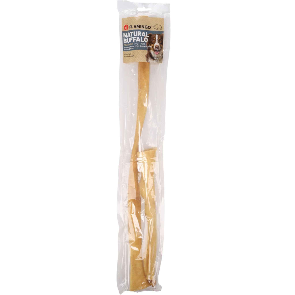 Flamingo Natuurlijke Snack Hoofdhuid 50cm 100gr - Gezond Tussendoortje voor Honden