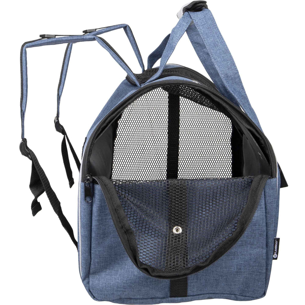 Rugzak Lenie Blauw 36x32x32cm – Comfortabele en stevige huisdierenrugzak