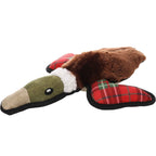 Flamingo Kerst Speelgoed Addyson Eend Bruin – Zacht Textiel Hondenspeelgoed Met Squeaker – 31x32x8 cm – Leuk Kerstcadeau Voor Honden