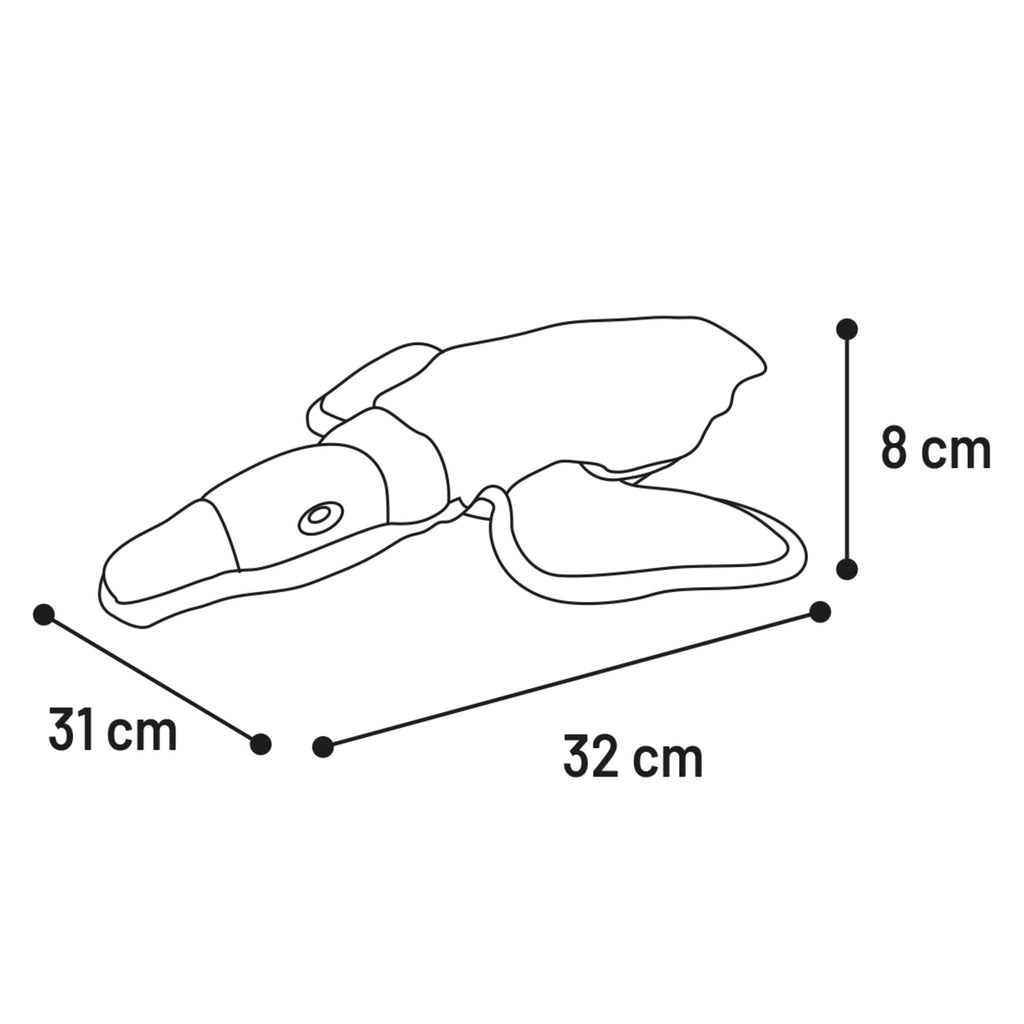 Flamingo Kerst Speelgoed Addyson Eend Bruin – Zacht Textiel Hondenspeelgoed Met Squeaker – 31x32x8 cm – Leuk Kerstcadeau Voor Honden
