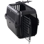 Flamingo Transportkooi Naomi Zwart XS 33,5x50x34,5cm – Draagbare Honden- en Kattenkooi voor Veilig Reizen