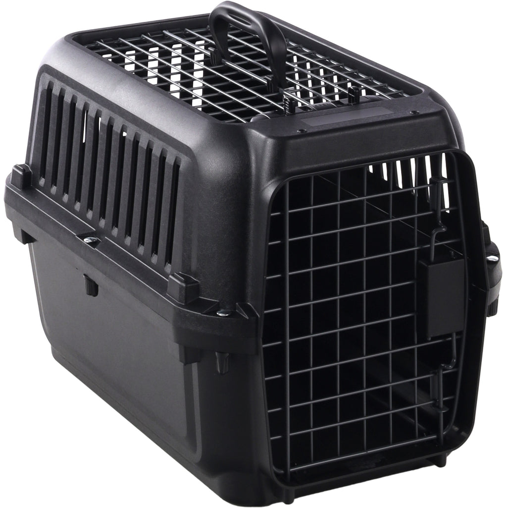 Flamingo Transportkooi Naomi Zwart XS 33,5x50x34,5cm – Draagbare Honden- en Kattenkooi voor Veilig Reizen
