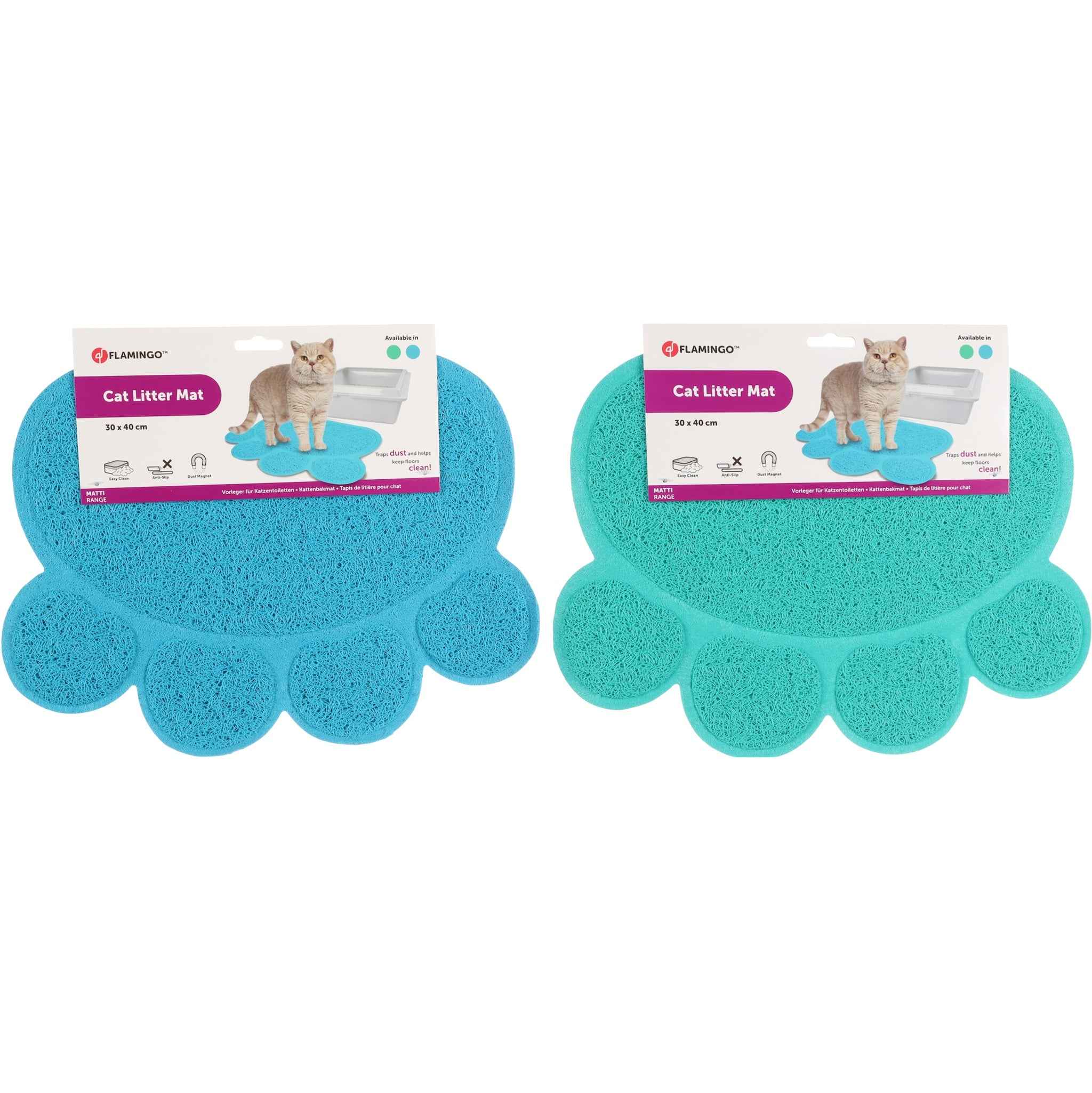 Flamingo Kattenbakmat Poot - Kattenbakmat voor een Schone Vloer