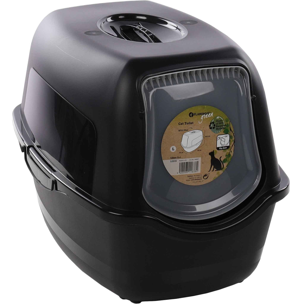 Flamingo Katten Toilet met Filter voor Optimale Hygiëne