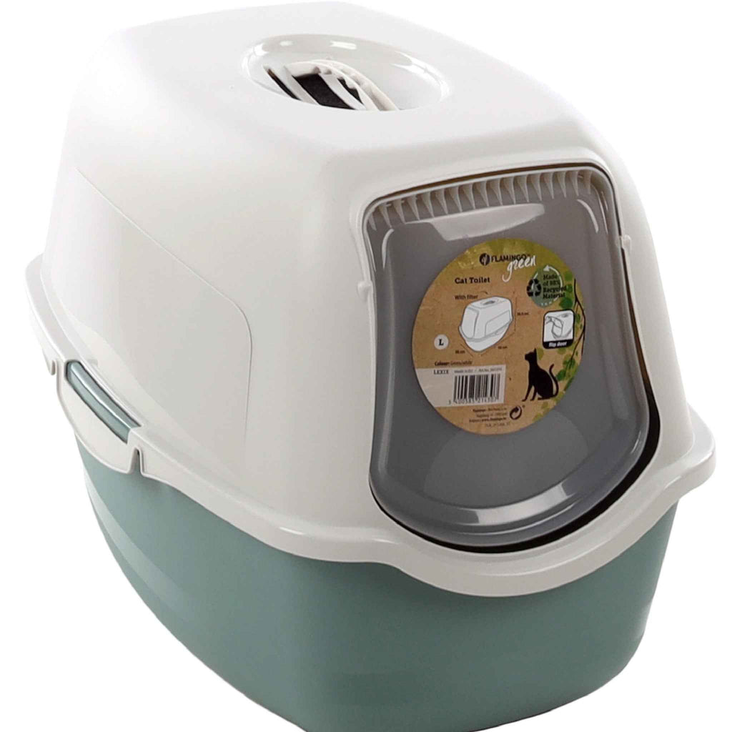 Flamingo Katten Toilet met Filter voor Optimale Hygiëne