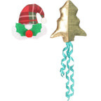 Flamingo Kerst Speelgoed Arya Muts & Kerstboom Meerkleurig – Feestelijk Katten Speelset – Zacht Textiel Speelgoed met Catnip – Ideaal Cadeau voor Katten in de Feestdagen