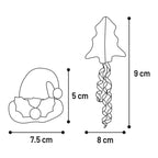 Flamingo Kerst Speelgoed Arya Muts & Kerstboom Meerkleurig – Feestelijk Katten Speelset – Zacht Textiel Speelgoed met Catnip – Ideaal Cadeau voor Katten in de Feestdagen
