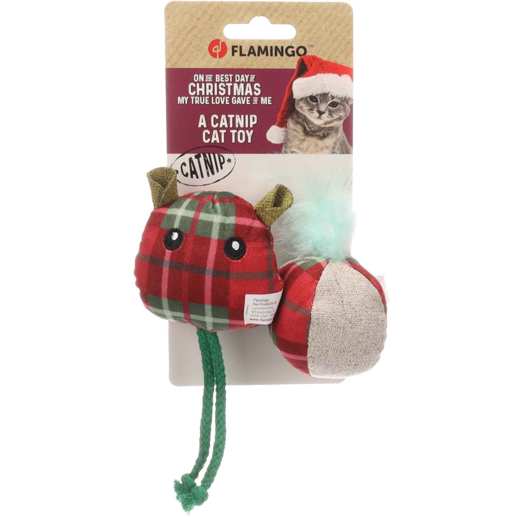 Flamingo Kerst Speelgoed Jayla Muis & Bal Meerkleurig – Kleurrijke Katten Speelset – Zacht Textiel Speelgoed Met Catnip – Stimuleert Jachtinstinct en Actief Spelen – Perfect Kerstcadeau Voor Katten
