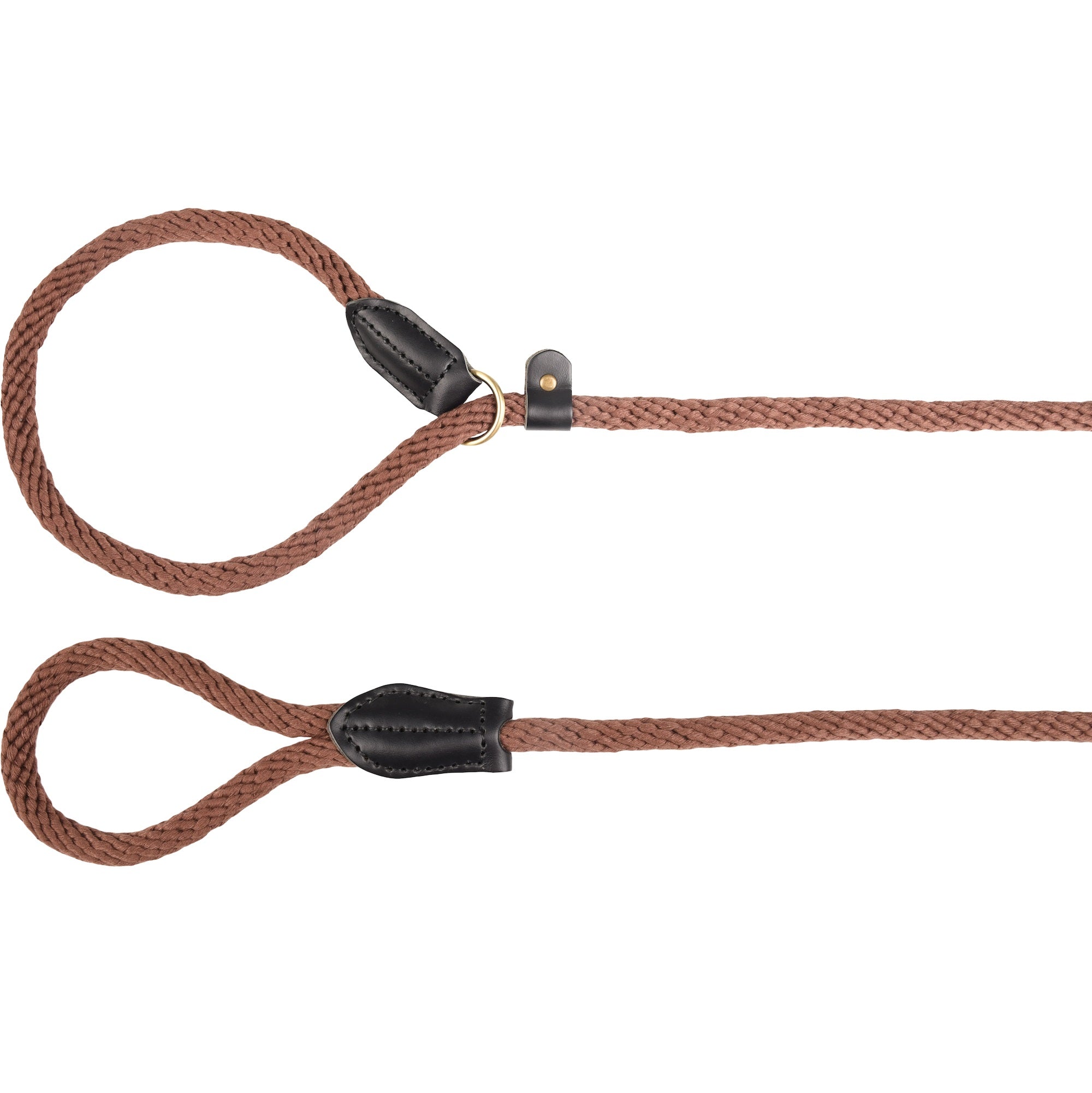 Hond Anti-Trek Looplijn Ranger Donkerbruin - Sterke Trainingslijn 1,65m x 15mm voor Comfortabel Wandelen - Lomiza