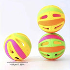 Interactieve kattenspeelballen met bel - Multicolor - Set van 3 stuks