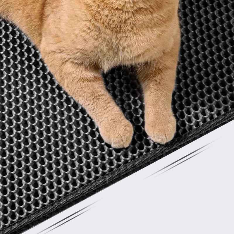 Dubbel­laagse Waterdichte Kattenbakmat – Antislip & Wasbaar EVA Materiaal, Gemakkelijk Schoon te Maken