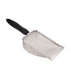 Extra stevige Kattenbakschep RVS 27 cm - duurzaam, ergonomisch en fijnmazig voor klontvorming en multifunctioneel gebruik