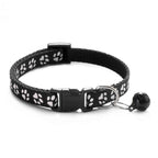 Verstelbare Halsband met Veiligheidsgesp – Duurzame Nylon Honden met Snelsluiting & Pootjespatroon voor Kleine en Middelgrote Honden | Cartoon Polyestervezel