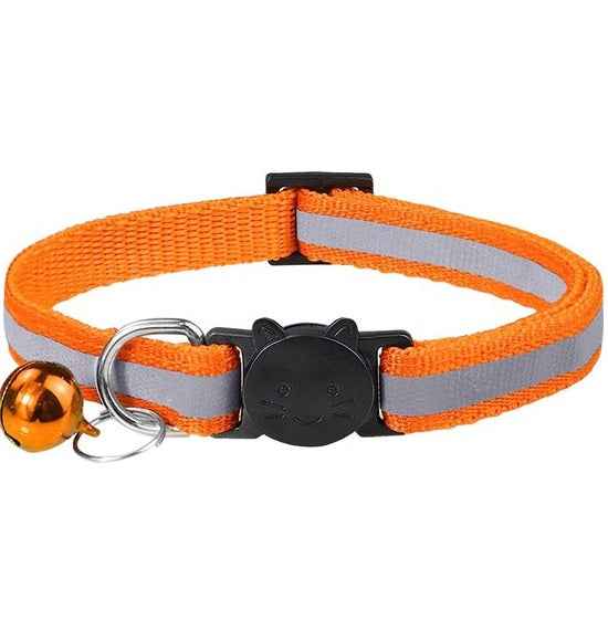 Kattenhalsband Reflecterend met Belletje voor Extra Veiligheid