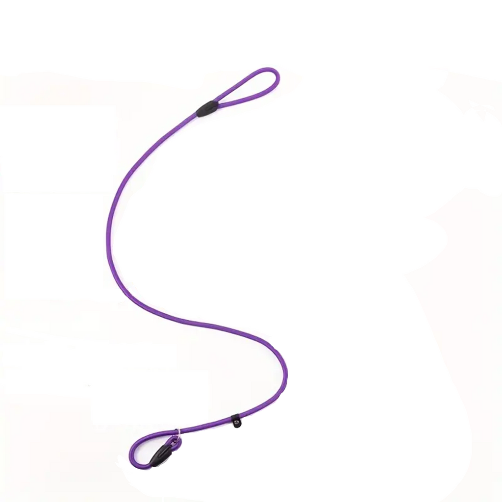 Hondenriem met leren stopper - Sliplijn 140 CM - Lomiza