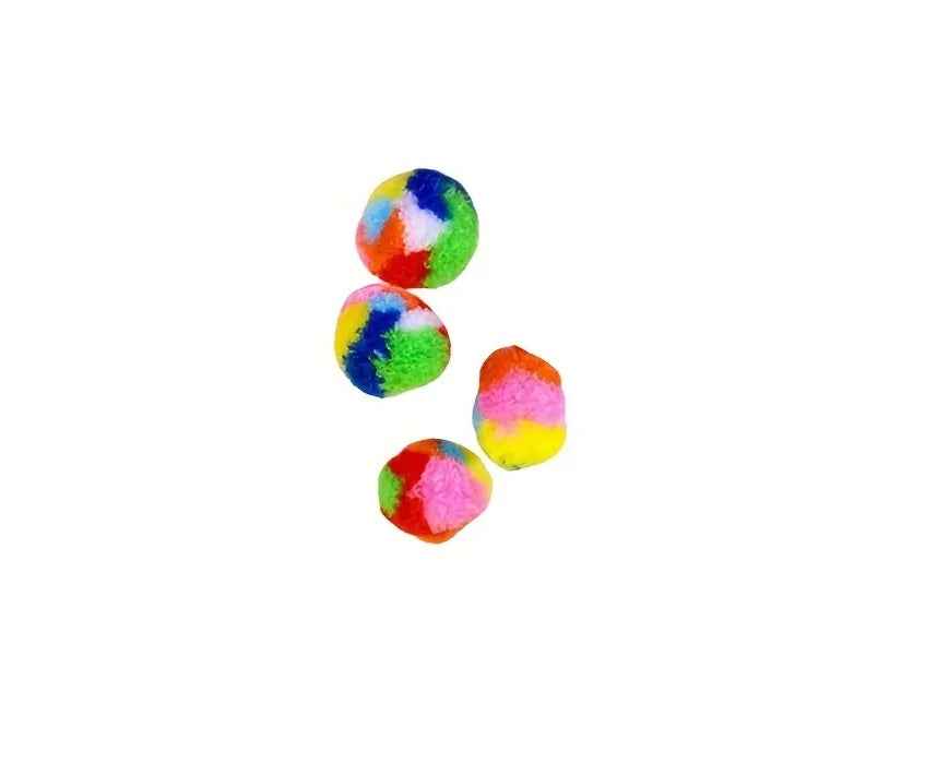 Kattenspeelgoed Pompom - Kleurrijk Regenboog Spelplezier voor Jouw Kat