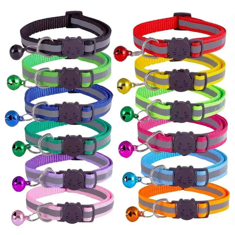 Kattenhalsband Reflecterend met Belletje voor Extra Veiligheid