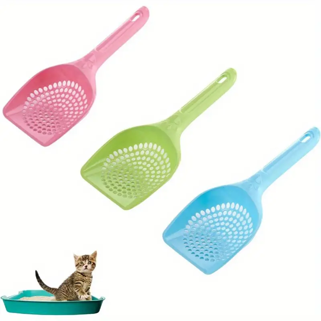 Kattenbakschep met fijne gaten - Stevig en handig 25cm