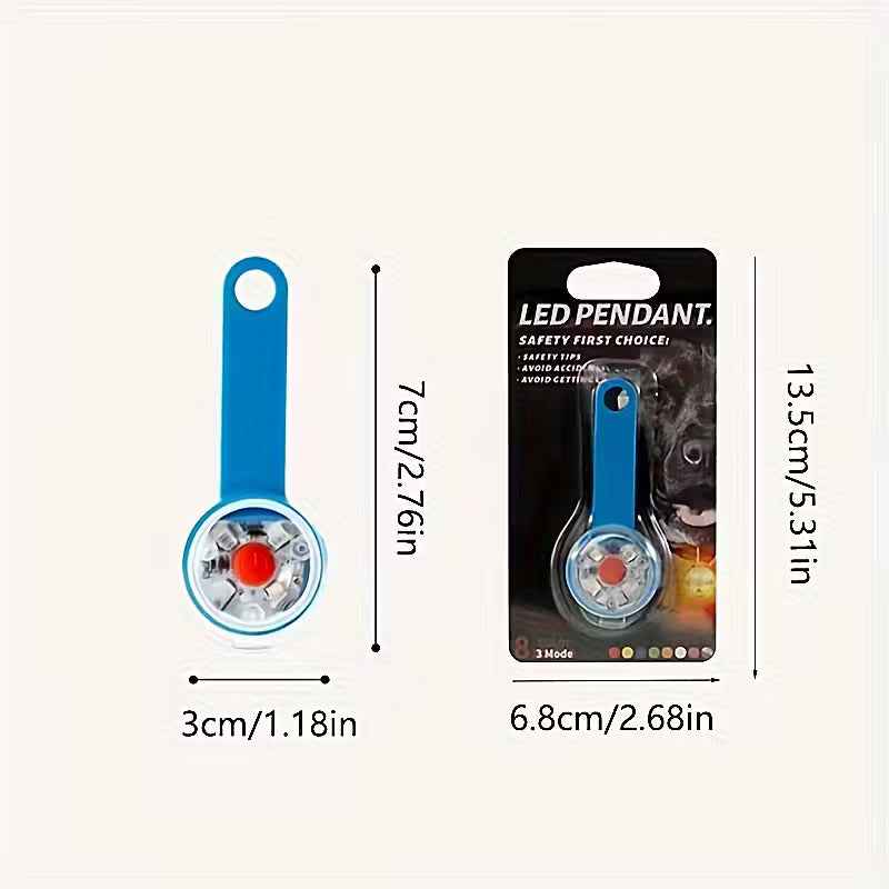 VeiligheidsLamp Hondenhalsband – LED lamp, USB Oplaadbaar, Knipperlicht voor Avondwandelingen