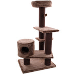 Flamingo krabmeubel Khan Bruin - Krabpaal Katten - 89x77x137 cm - 561387